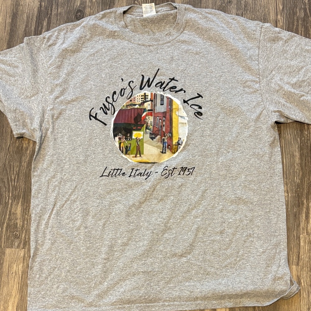 Port and Company Gray Graphic Tee